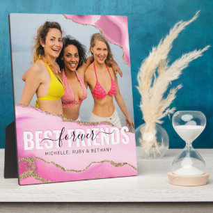 Plaque Photo Photo Meilleures Amies Forever Rose Féminin