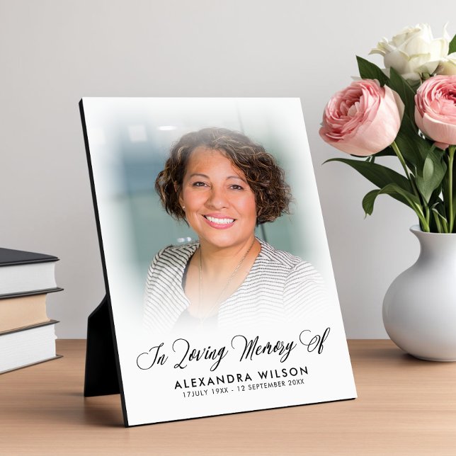 Plaque Photo Photo Moderne En Mémoire Affectueuse (Créateur téléchargé)