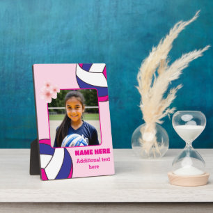 Plaque Photo Photo personnalisé d'une fille de volleyball