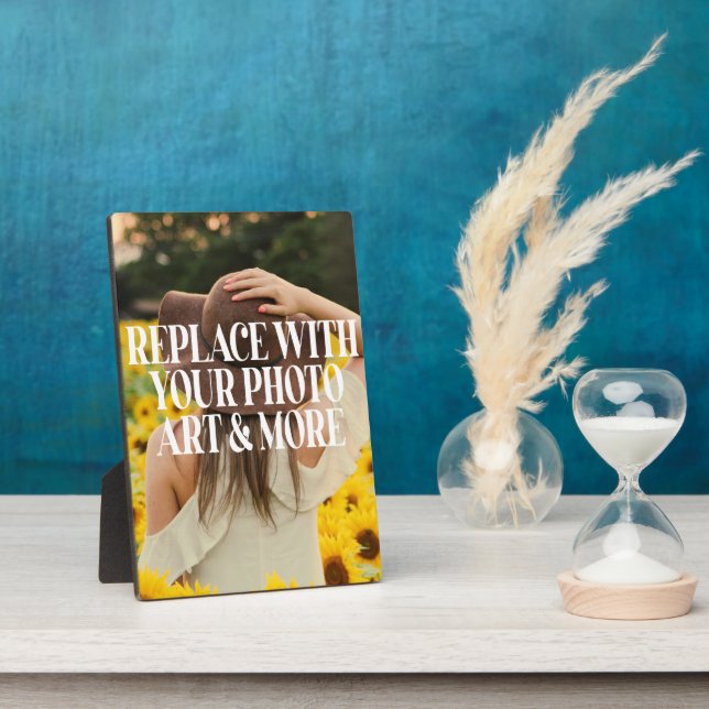 Plaque Photo Photo personnalisée (Côté)