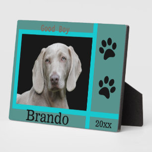 Plaque Photo Photo personnalisée de chien