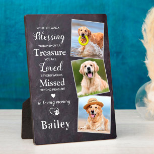 Plaque Photo Photo personnalisée Perte d'animal de compagnie Ca