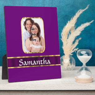 Plaque Photo Photo personnalisée violette