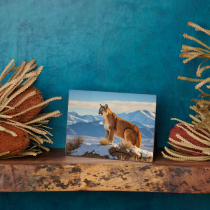 Plaque Photo Photo Plaque-Mountain Lion