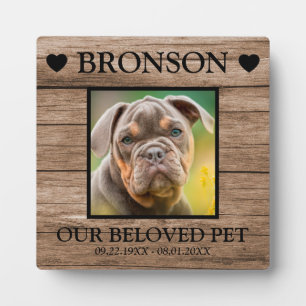 Plaque Photo Photo sur mesure Pet Memorial Wood