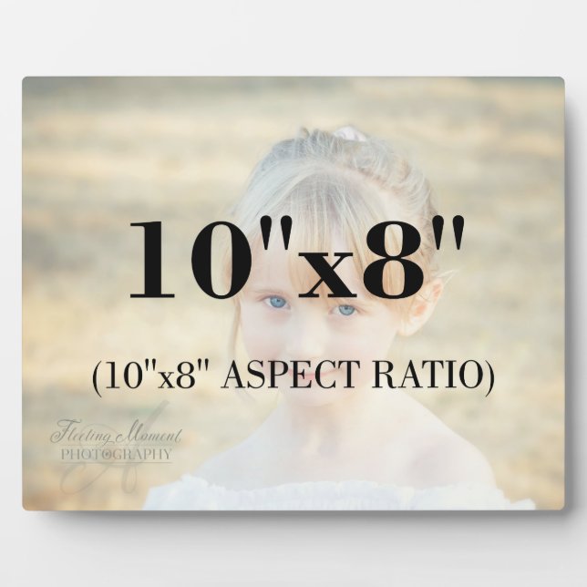 Plaque Photo Photo Template Professional 10 x 8 (Devant)