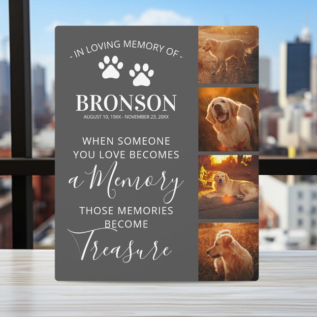 Plaque Photo Photomontage - Souvenir commémoratif pour animaux  (Créateur téléchargé)