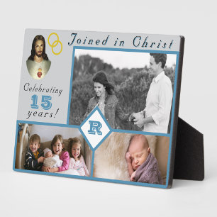 Plaque Photo Photos de famille de l'anniversaire catholique mon