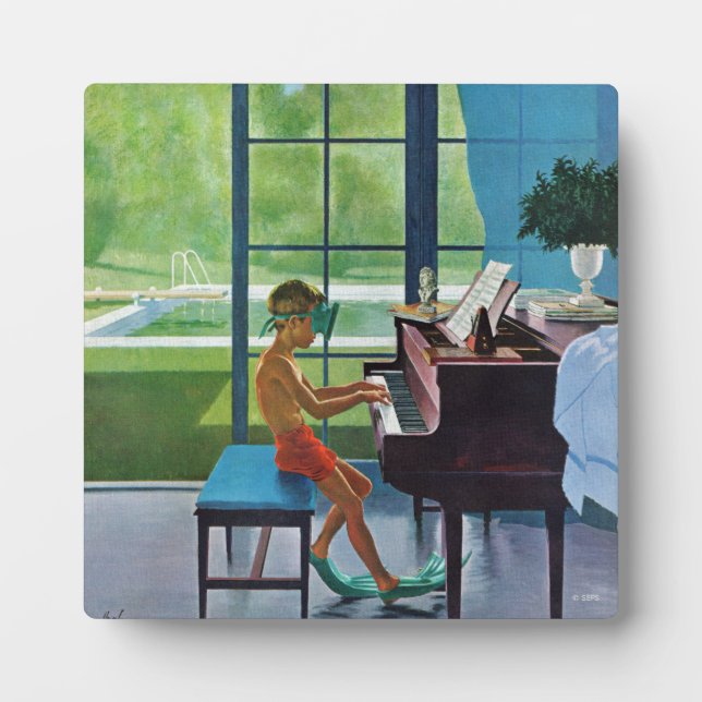 Plaque Photo Piano Practice (Devant)