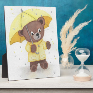 Plaque Photo Pied d'ours dans la pluie