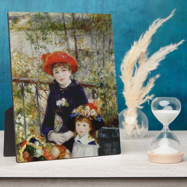 Plaque Photo Pierre A Renoir | Deux Soeurs, ou Sur La Terrasse (Côté)