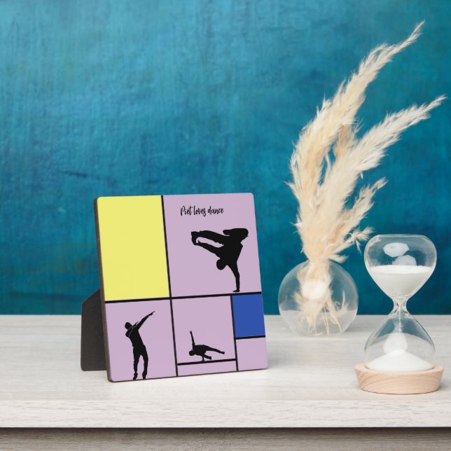 Plaque Photo Piet Love Danse Mondrian Street Hiphop Style (Insitu)