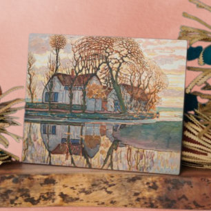 Plaque Photo Piet Mondrian - Ferme près de Duivendrecht Réimpre