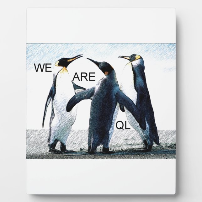 Plaque Photo pingouins (Devant)