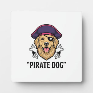 Plaque Photo Pirate Chien Gravure Vintage Dessin de T-shirt_1
