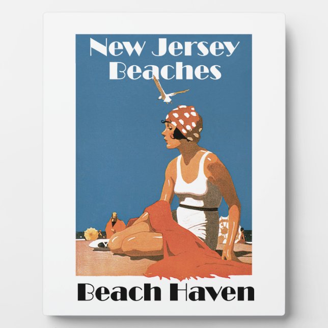 Plaque Photo Plages du New Jersey ~ Beach Haven (Devant)