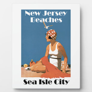 Plaque Photo Plages du New Jersey ~ Sea Isle City