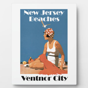Plaque Photo Plages du New Jersey ~ Ventnor City