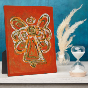 Plaque Photo Plaque-cadeau de Peinture d'Ange Orange du Guardia