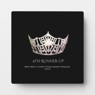 Plaque Photo Plate-forme Miss America Silver Crown Runner-up