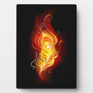 Plaque Photo Plumes de paquetage de feu