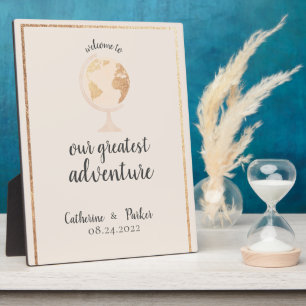 Plaque Photo Plus Grande Aventure Monde Globe Carte Voyage Mari