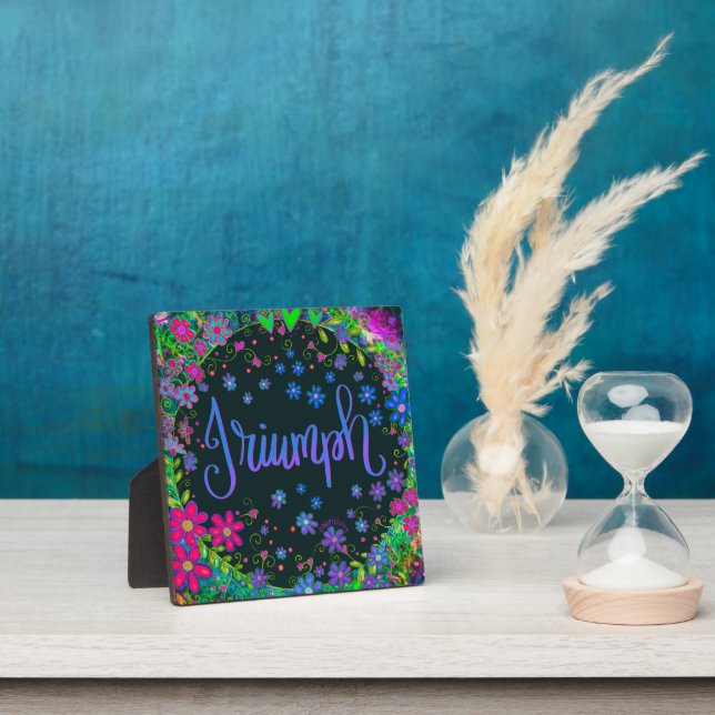 Plaque Photo Plutôt Floral Triumph Inspirivity Inspirant (Insitu)