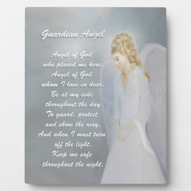 Plaque Photo Poème Angel Guardian (Devant)