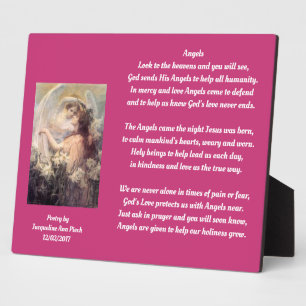 Plaque Photo Poésie Angels