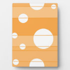 Points et rayures en jauneOrange