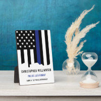 Police de la ligne bleue mince