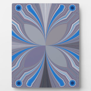 Plaque Photo Polka gris cendré bleu Pointe Texture Art Imprimer
