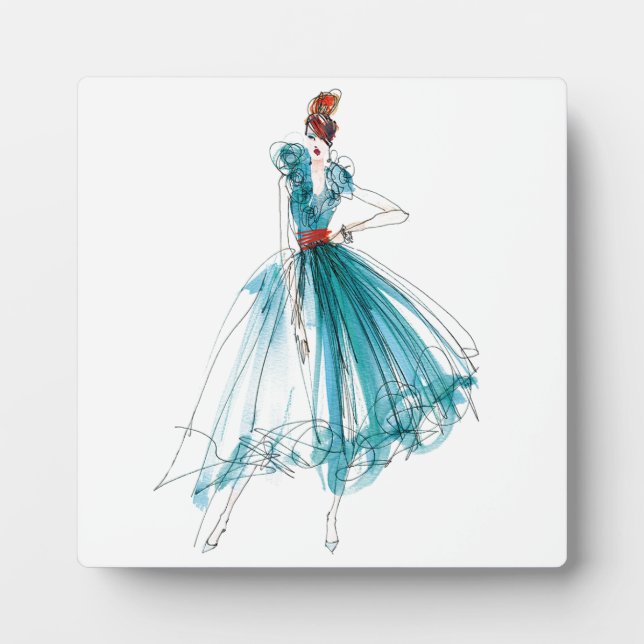 Plaque Photo Pomme sauvage | Haute Couture - Croquis mode (Devant)