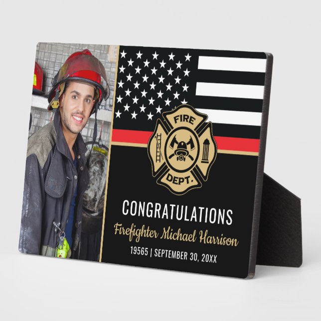 Plaque Photo Pompier Pompier - École de pompiers (Côté)