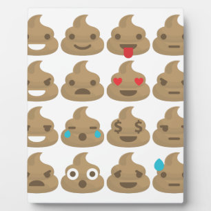 Plaque Photo poop emojis