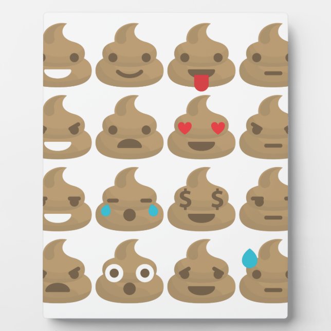 Plaque Photo poop emojis (Devant)