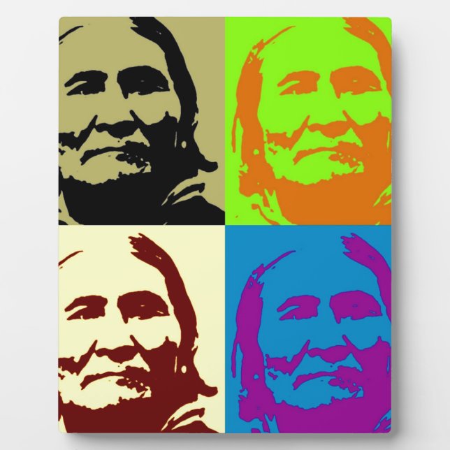 Plaque Photo Pop Art Freedom Fighter Geronimo (Devant)