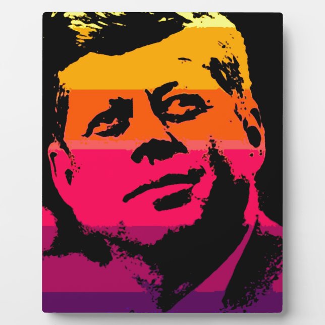 Plaque Photo Pop Art Jack JFK John F. Kennedy (Devant)