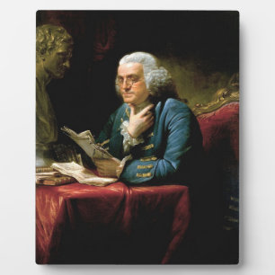 Plaque Photo Portrait De Benjamin Franklin