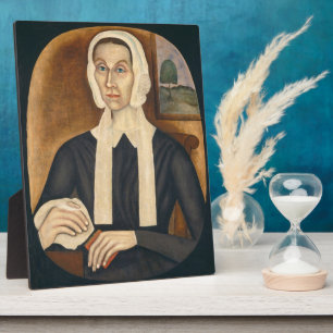 Plaque Photo Portrait d'une femme, c. 1845 (huile sur toile)