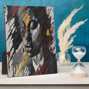 Plaque Photo Portrait expressionniste Abstrait audacieux Art mo