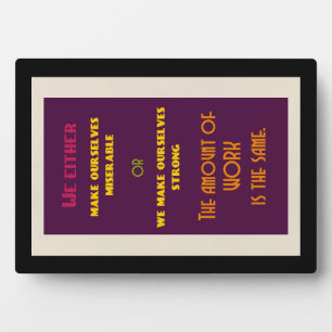 Plaque Photo Positive Inspirational Quote about Life
