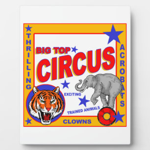 Plaque Photo Poster de cirque vintage