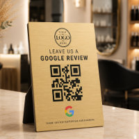 Présentoir de table Logo Avis Google Or