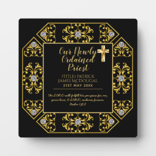 Plaque Photo PRÊTRE - Nouveau Ordain Cadeau Bible Verse Personn