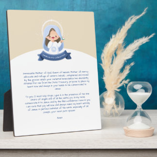 Plaque Photo Prière de la Vierge Marie de Kawaii