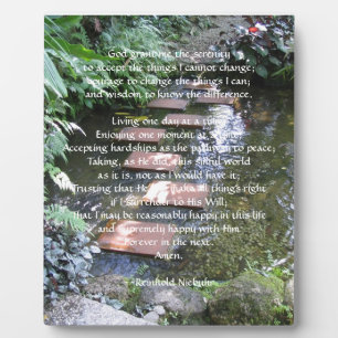 Plaque Photo Prière de sérénité