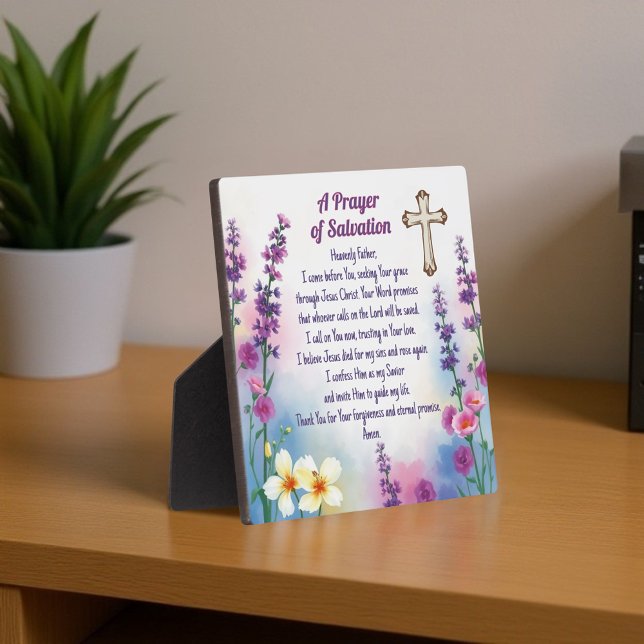 Plaque Photo "Prière du salut" Foi et grâce (Créateur téléchargé)