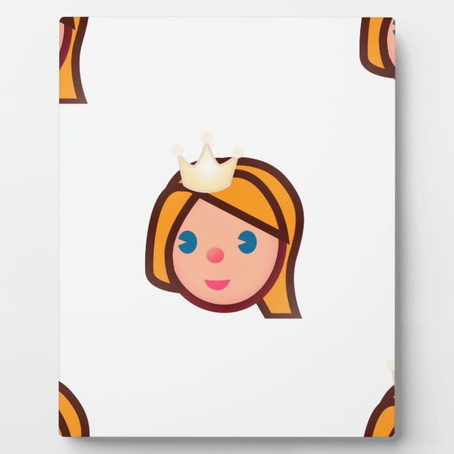 Plaque Photo princesse emoji (Devant)