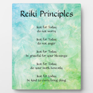 Plaque Photo Principes de Reiki